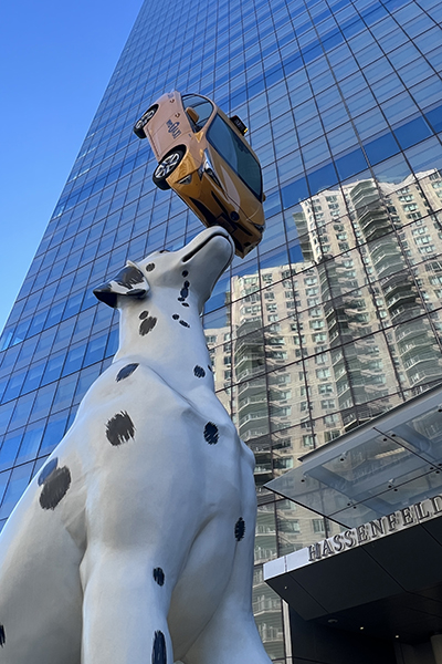 Dalmatian & Taxi Sculpture