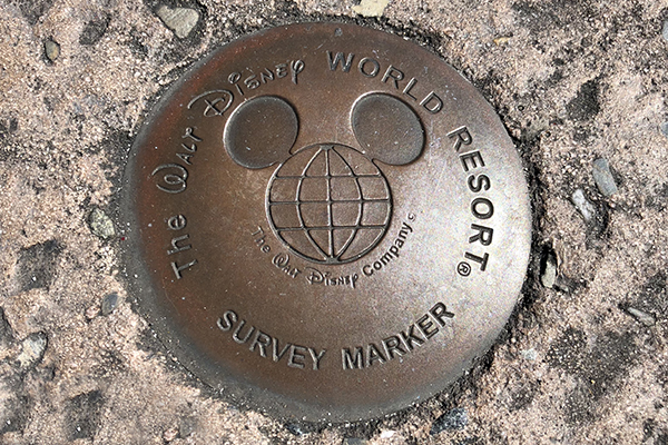 Walt Disney World survey marker