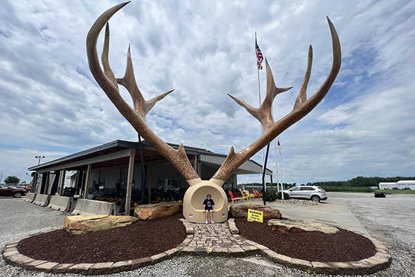 Giant Antlers in Casey, Illinois