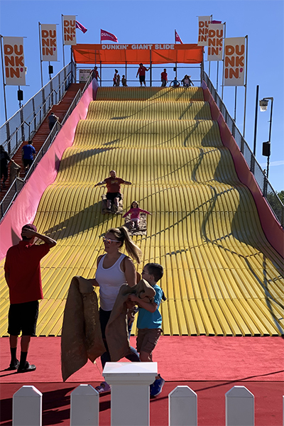 the Giant Slide at the Big E fair in Springfield, Massachusetts