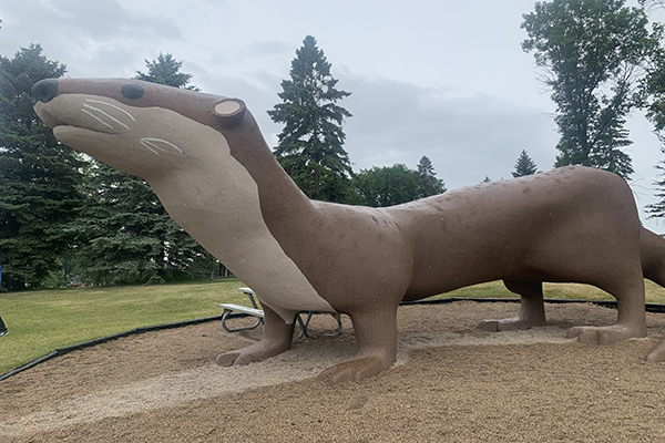 Otto the Big Otter in Fergus Falls, Minnesota
