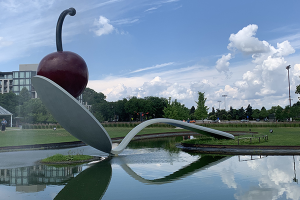 Spoonbridge and Cherry sculpture in Minneapolis, Minnesota