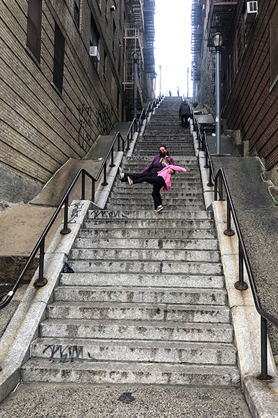 Joker stairs in the Bronx, New York