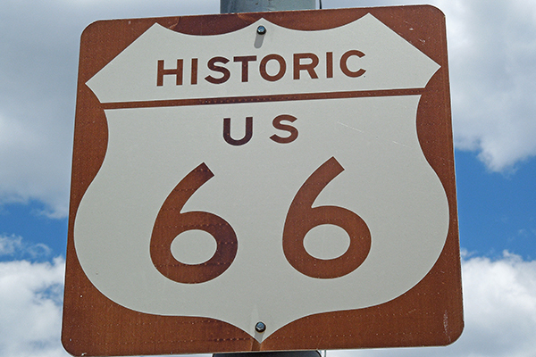 OK Route 66 sign