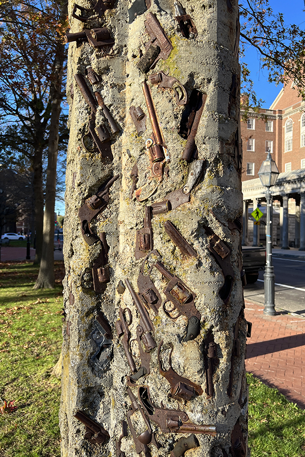 Gun Totem Pole in Providence, Rhode Island
