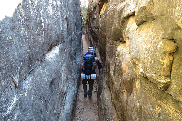 Backpacking in the Needles District of Canyonlands National Park, Utah