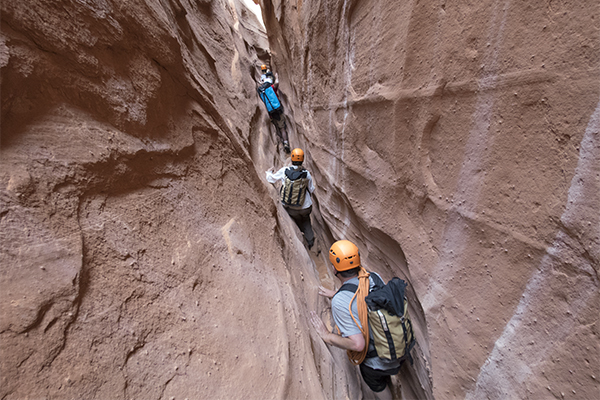 Guided canyoneering tour near Escalante, Utah
