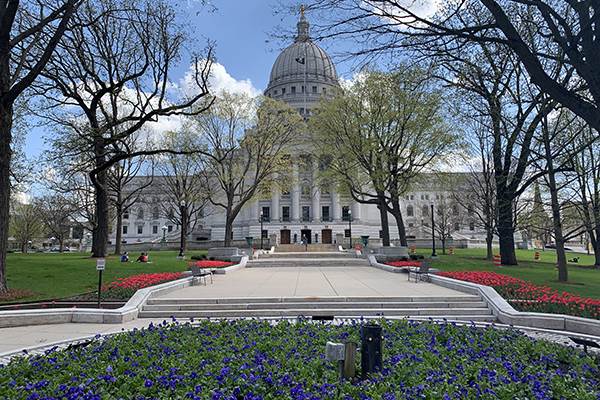 state capitol building in Madison, Wisconsin