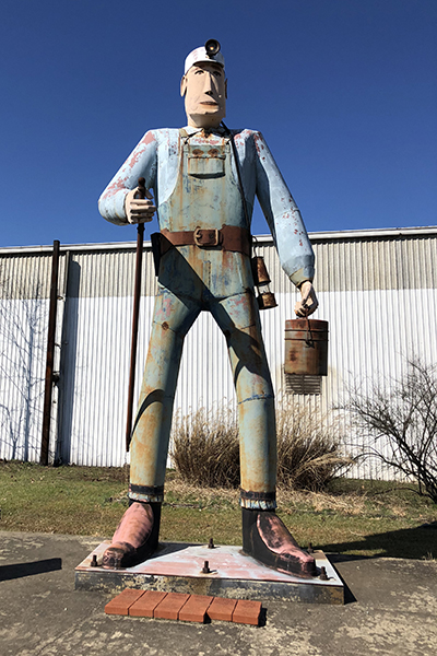 Charlie the Coal Miner in Shinnston, West Virginia