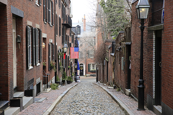 historic street in Boston