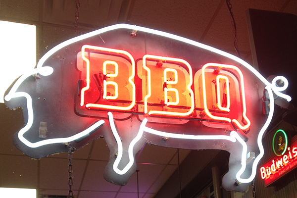 BBQ sign in Kansas