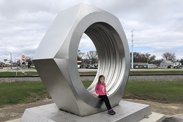 World's Largest Hex Nut (Green Bay)