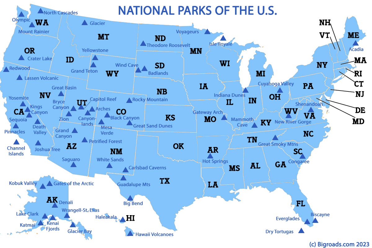 National Parks Map