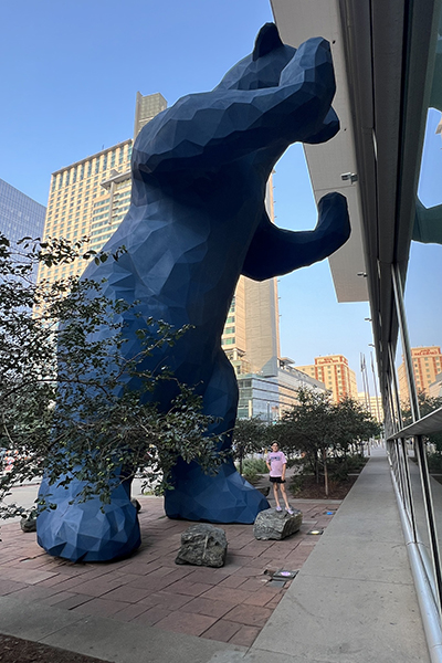 Big Blue Bear in Denver, Colorado