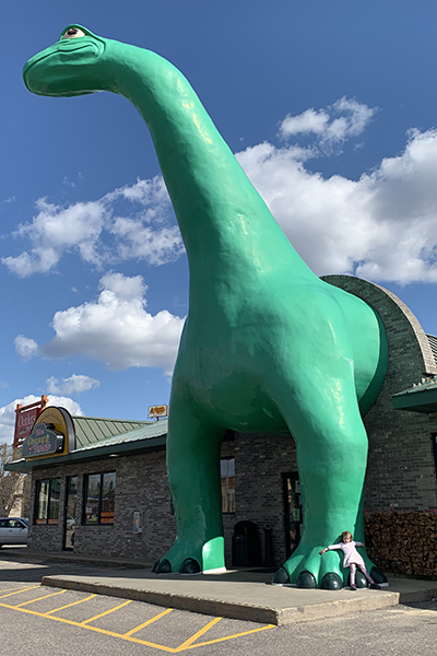 Giant Sinclair Dinosaur in Wisconsin Dells, Wisconsin