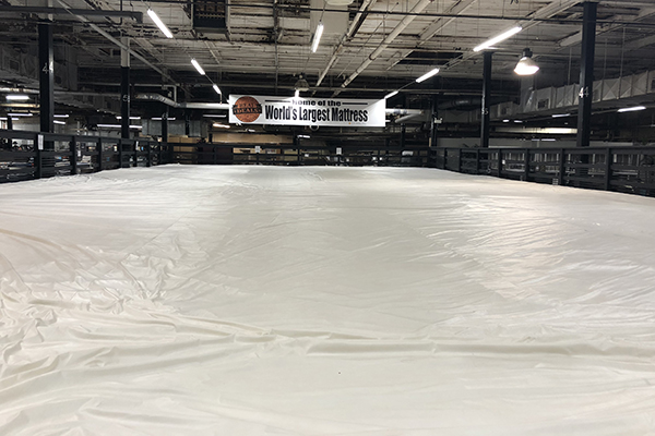 the World's Largest Mattress in Jefferson, Georgia