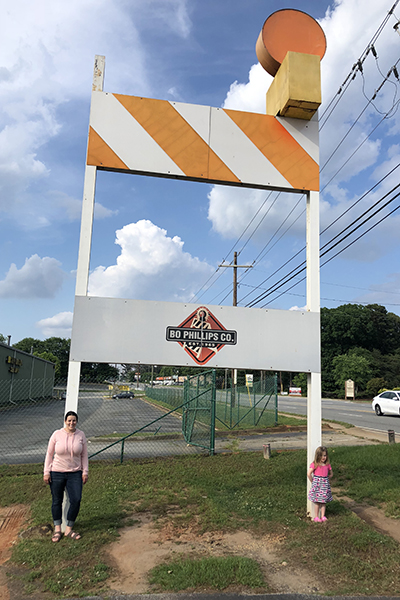 Huge Safety Sawhorse in Tucker, Georgia
