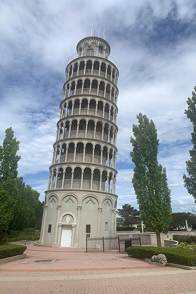 Leaning Tower of Niles in Niles, Illinois