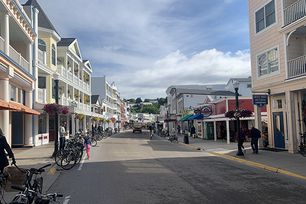 downtown area of Mackinac Island, Michigan