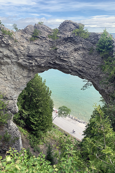 Arch Rock on Mackinac Island, Michigan