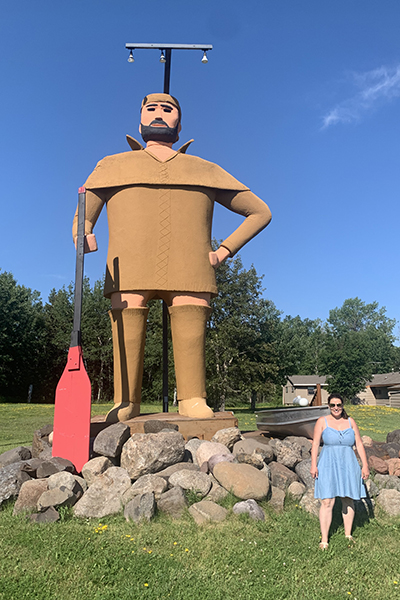 Pierre the Pantless Voyageur in Two Harbors, Minnesota