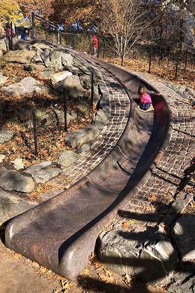 slide in Central Park, NYC