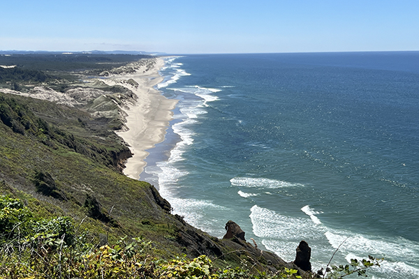 roadside views of the Oregon coastline