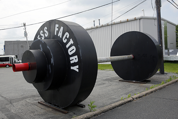 Giant Barbell in Sellersville, Pennsylvania