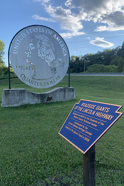 Giant Quarter in Everett, Pennsylvania