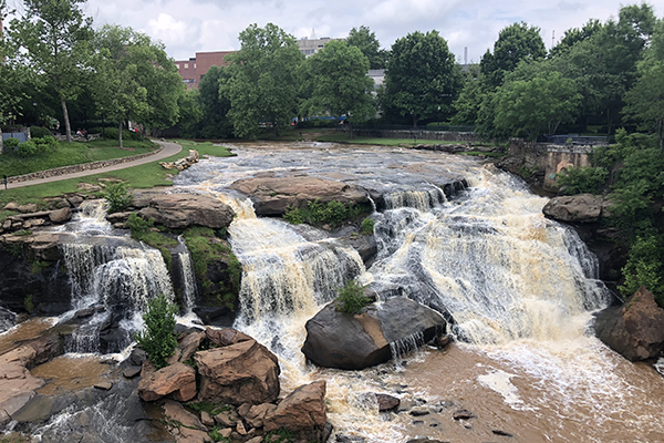 Falls Park on the Reedy in Greenville, South Carolina