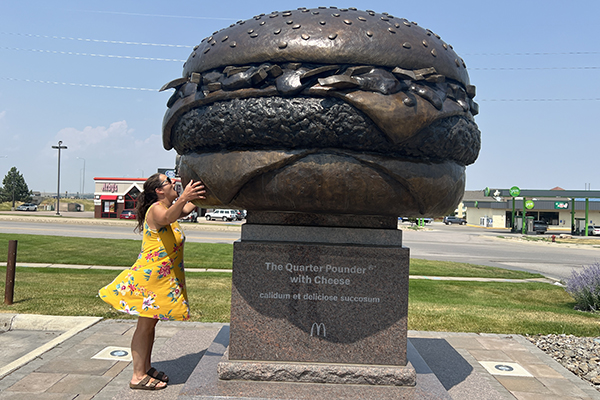 World's Largest Quarter Pounder with Cheese at a McDonald's in Rapid City
