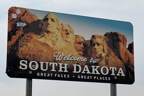 Welcome to South Dakota Sign Welcome to South Dakota Sign