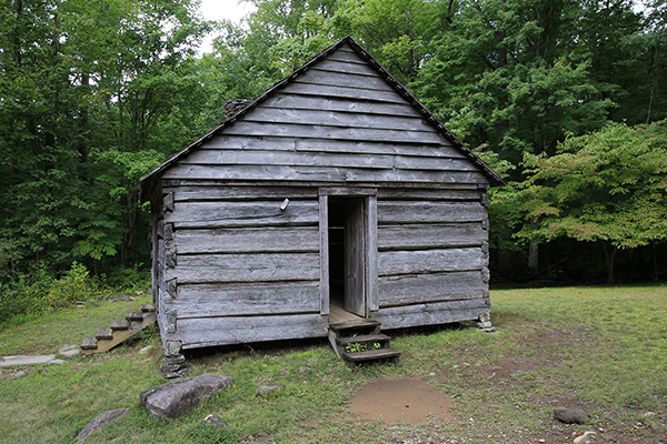 historic cabin in Great Smoky Mountains National Park