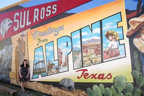 sign in Alpine, Texas