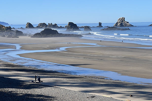 beach and seastacks at Ecola State Park, Oregon