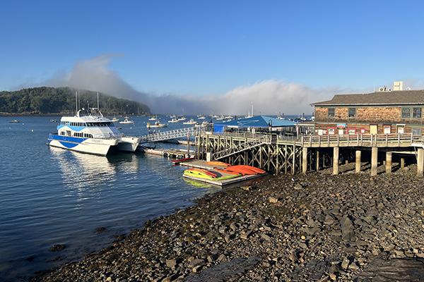 near downtown Bar Harbor, Maine