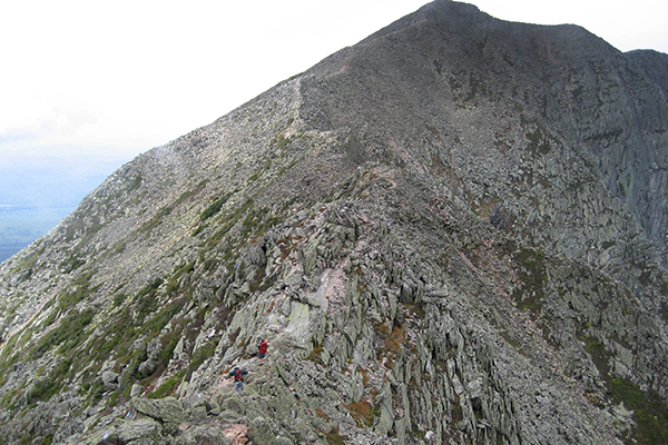 Knife Edge Trail en route to Katahdin, Maine